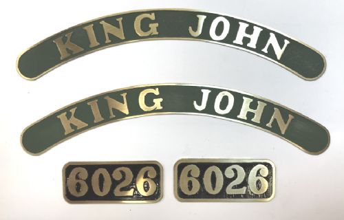 King John Etched Name Plates